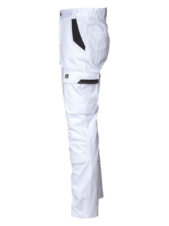 STOP Carbon Painters Pantaloni de Lucru Alb