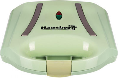 Hausberg Sandwich Maker pentru for 2 Sandwiches Sandvișuri 800W Verde