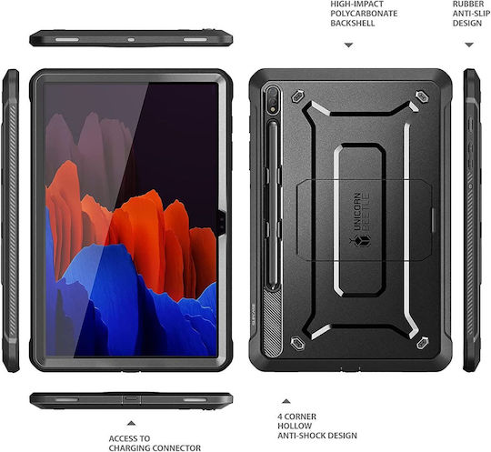 Supcase Unicorn Beetle Pro Back Cover Ανθεκτική Μαύρη (Galaxy Tab S8 Ultra)