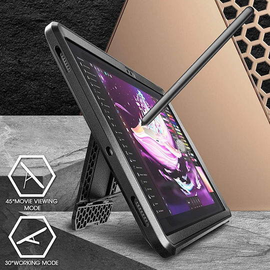 Supcase Unicorn Beetle Pro Back Cover Ανθεκτική Μαύρη (Galaxy Tab S8 Ultra)