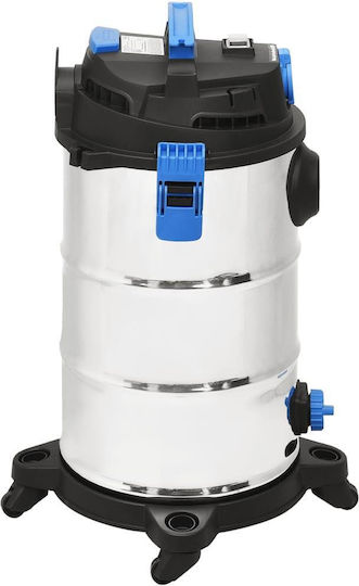 vidaXL Vacuum Wet / Dry 1200W with Stainless Bin 30lt