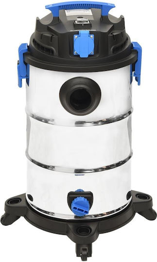 vidaXL Vacuum Wet / Dry 1200W with Stainless Bin 30lt