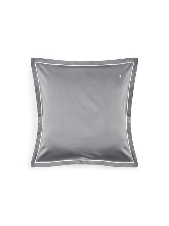 Tommy Hilfiger Arthur 2 Σετ Μαξιλαροθήκες Oxford Steel 50x80εκ.