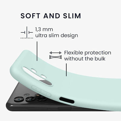 KWmobile Soft Flexible Rubber Silicone Back Cover Frosty Mint (Galaxy A13 4G)