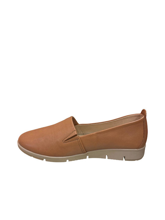 Ragazza Leather Women's Moccasins in Tabac Brown Color