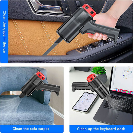 Carsun Σκουπάκι Αυτοκινήτου Στερεών με Ισχύ 45W Επαναφορτιζόμενο 7.4V