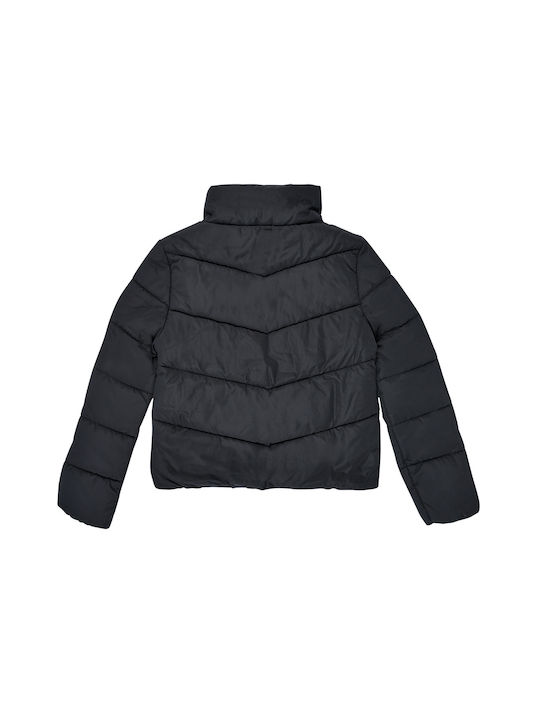 Vans Girls Quilted Coat Black 1