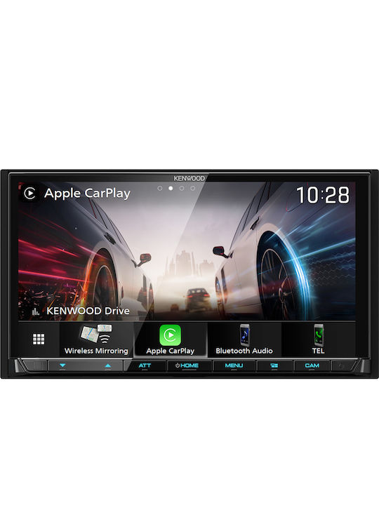 Kenwood Sistem Audio Auto (Bluetooth/USB/WiFi/GPS/Apple-Carplay/Android-Auto) cu Ecran Tactil 7"