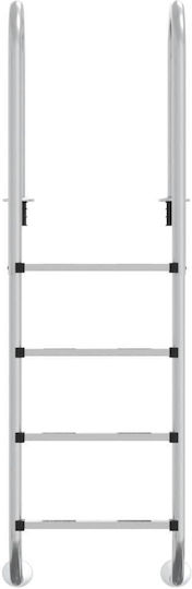 vidaXL Poolzubehör 54x38x184.5cm Silver