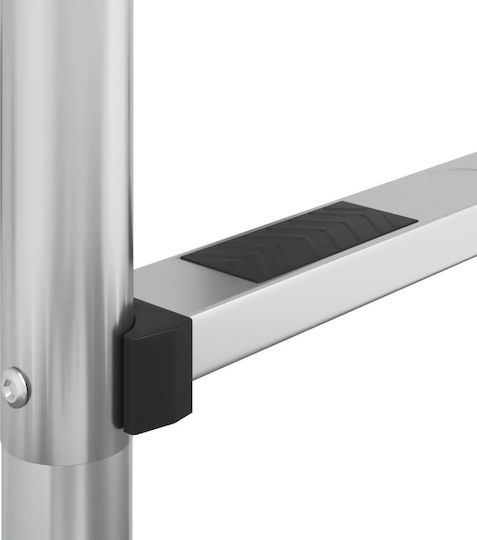 vidaXL Poolzubehör 54x38x184.5cm Silver