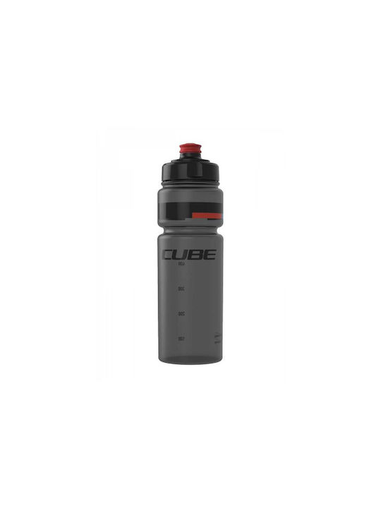 Cube Icon Teamline Sticlă de apă Plastic Pentru bicicletă 750ml Gri