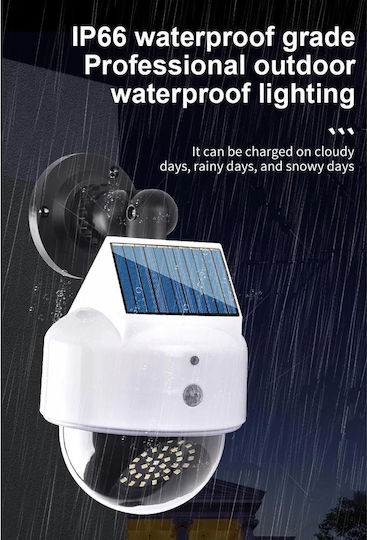 Factory Street Solar Light Cold White 6000K with Motion Sensor, Photocell and Remote Control IP65