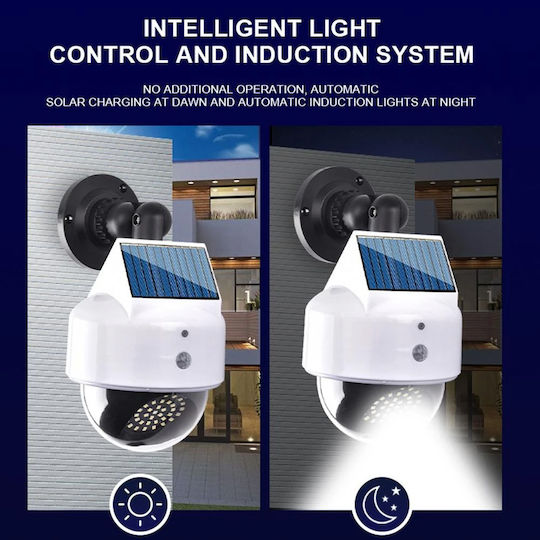Factory Street Solar Light Cold White 6000K with Motion Sensor, Photocell and Remote Control IP65