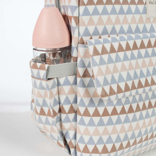 Walking Mum Walking Mum Backpack Diaper Bag Oliver Multicolour 28x12x37cm