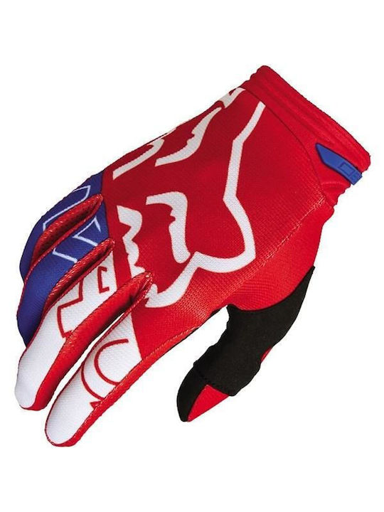 Fox Youth 180 Skew Sommer Kinder Motocross-Handschuhe Red/White/Blue