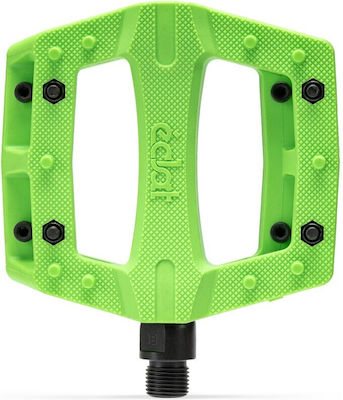 Eclat Contra Flat Bicycle Pedals Neon Green