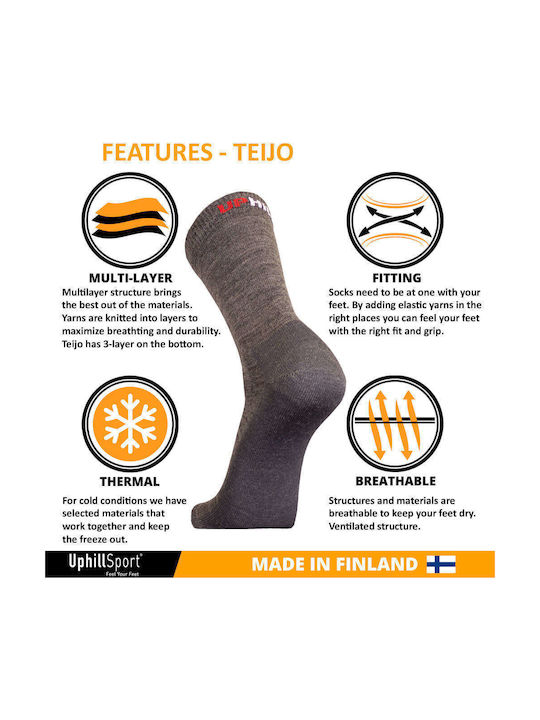 Uphillsport Teijo Чорапи за Трекинг Черни 1 чифт