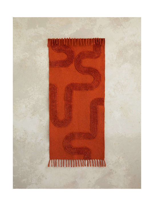 Nima Talia Rug Rectangular Cotton Wild Terracotta