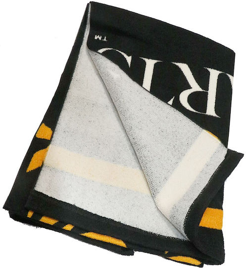 Warner Bros Hogwarts Logo Kids Beach Towel Black Harry Potter 140x70cm