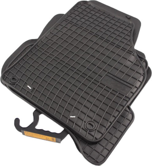 Frogum Set of Front and Rear Mats 4pcs for Seat Altea Volkswagen Golf 2005-2011 Black