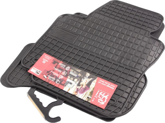 Frogum Set of Front and Rear Mats 4pcs for Seat Altea Volkswagen Golf 2005-2011 Black