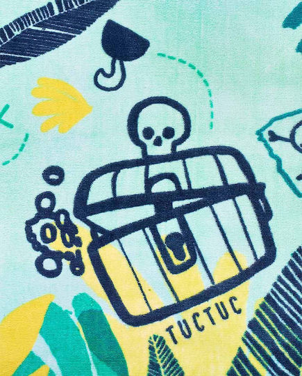 Tuc Tuc Poncho de plajă pentru copii Verde 61 x 61cm.