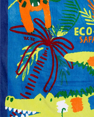 Tuc Tuc Eco Safari Kids Beach Towel 150x75cm