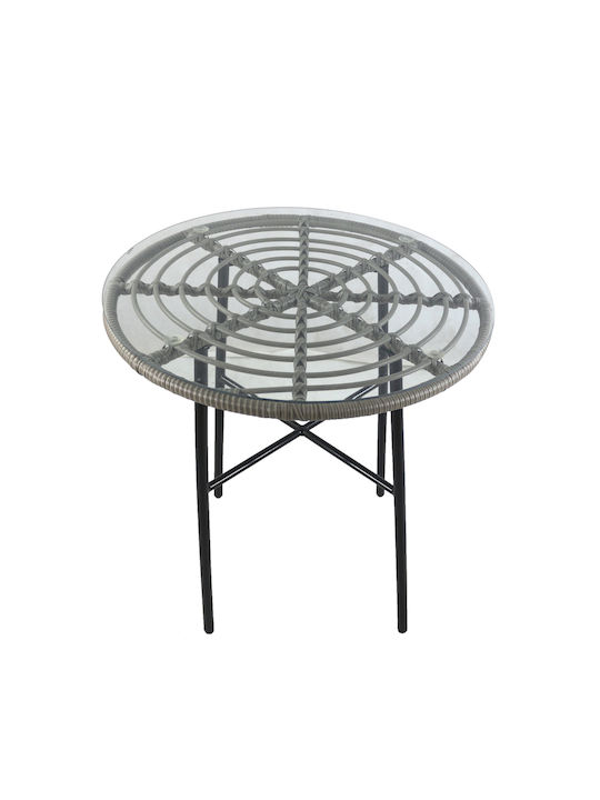 Tisch Bar für kleine Außenbereiche Stabil Appius Gray 70x70x74cm