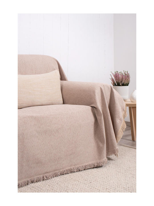 Naf Naf Highline Sofa Throw Chenille 180x250cm 358/135 Beige
