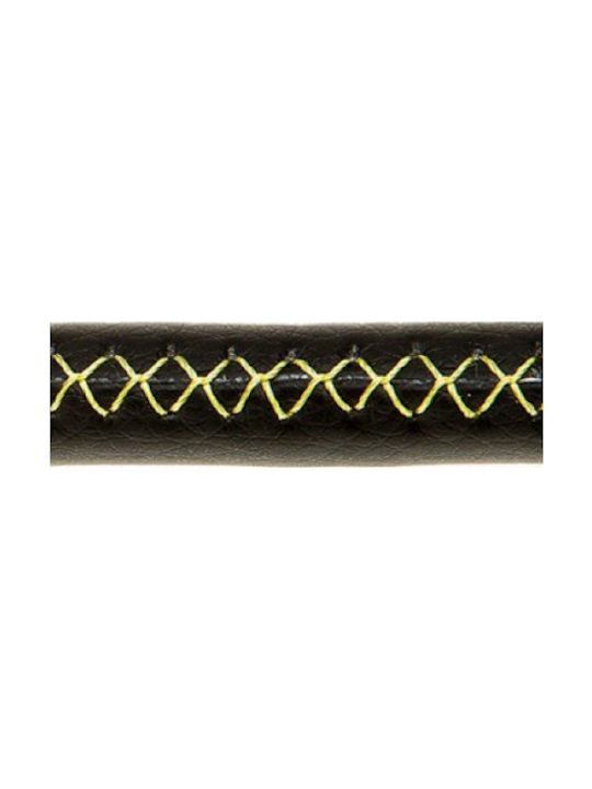 Ferplast Derby Leather Dog Choker Leather in Black color 10mm x 50cm