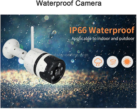 Jortan Jortan JT-82216 IP Surveillance Camera Wi-Fi Full HD 1080p Waterproof with Lens 3.6mm