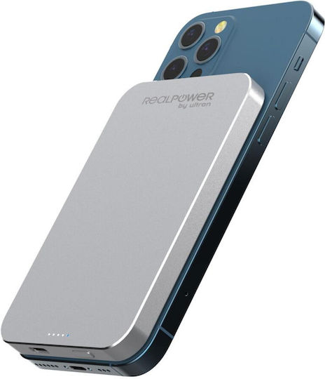 RealPower PB-5000 MagSafe Power Bank 5000mAh Weiß
