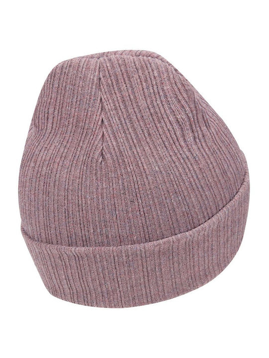Sportswear Beanie Unisex Σκούφος Πλεκτός σε Ροζ χρώμα