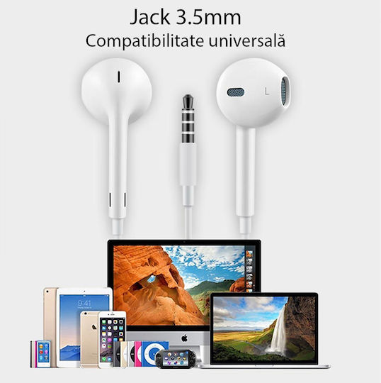 Yesido YH-09 În ureche Handsfree cu Mufă 3.5mm Alb