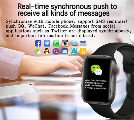 WearFit HW22 Pro 44mm Smartwatch (Negru)