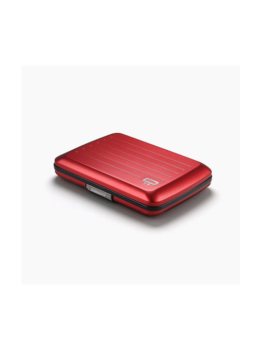 Ogon Designs Stockholm V2 Herren Brieftasche Klassiker mit RFID Rot