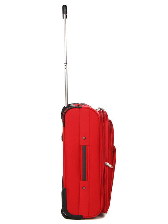 Airtex Paris Βαλίτσα Ταξιδίου Καμπίνας Υφασμάτινη Κόκκινη με 2 Ρόδες Ύψους 35εκ.