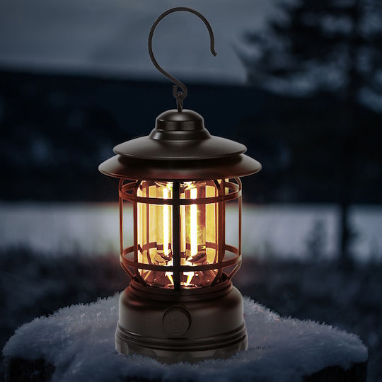 GB-22 Led Battery Camping Lantern with Hook and 2 Functions 300lm
