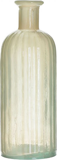 Click Glass Vase Ecru Size 12xH34cm