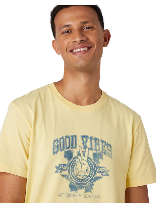 Varsity T-shirt Κίτρινο