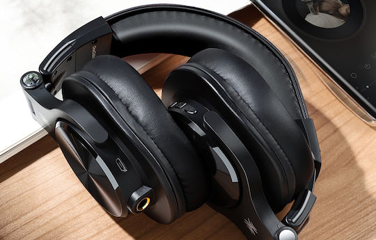 OneOdio Fusion A70 Ασύρματα / Ενσύρματα Over Ear Ακουστικά με 72 ώρες Λειτουργίας Μαύρα