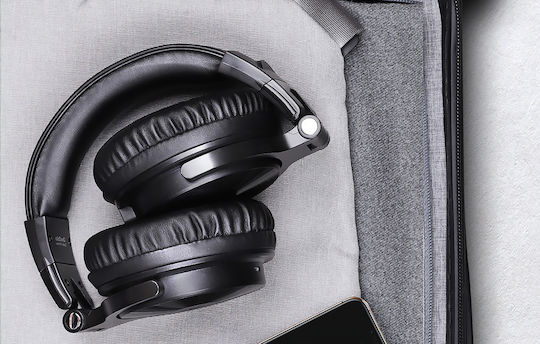 OneOdio Pro C Ασύρματα / Ενσύρματα Over Ear Ακουστικά με 80 ώρες Λειτουργίας Μαύρα
