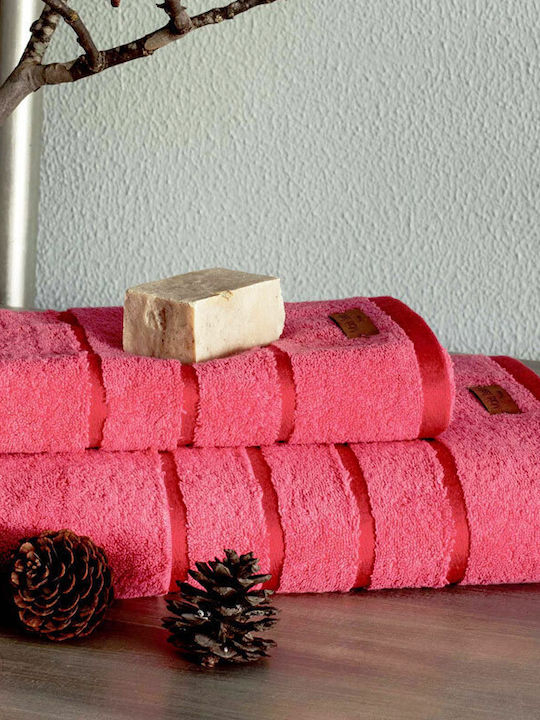 Makis Tselios Home Πετσέτα Προσώπου Private 50x90εκ. Coral Βάρους 600gr/m²