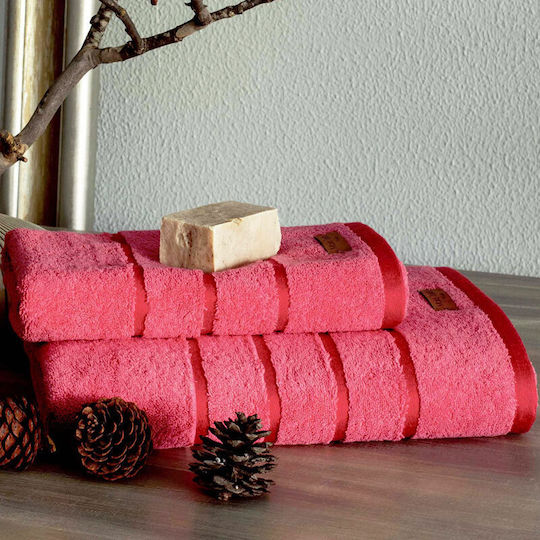 Makis Tselios Home Facecloth Private 50x90cm Coral Weight 600gr/m²