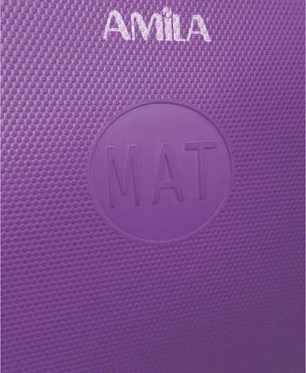AMILA Pilates Exercise Mat Purple (139x60x1.5cm)