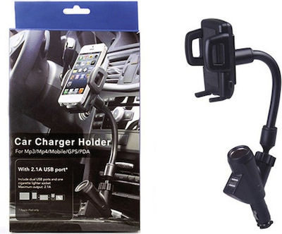 Mobile Phone Holder Car with Adjustable Hooks Black