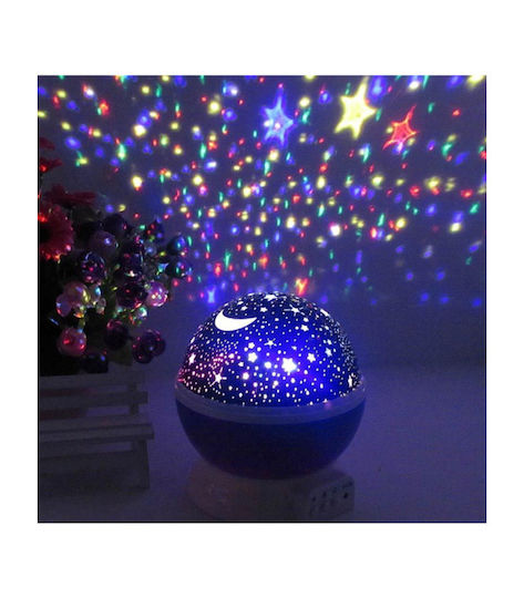 Lampă de proiecție pentru copii Mini Magic cu Proiecție de Stele Violet 11x11x14εκ.