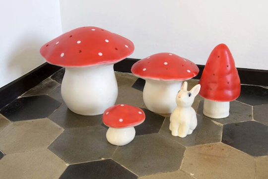 Egmont Led Kids Decorative Lamp Mushroom Large Red 29x29x30εκ.
