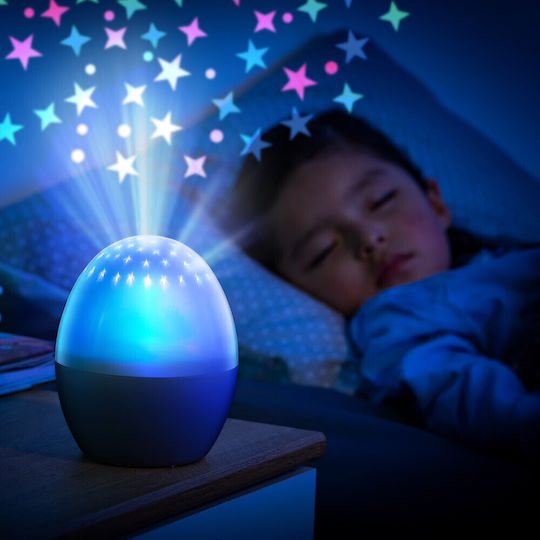 Reer Led Παιδικό Φωτιστικό Projector Starlino με Προβολή Αστεριών Λευκό