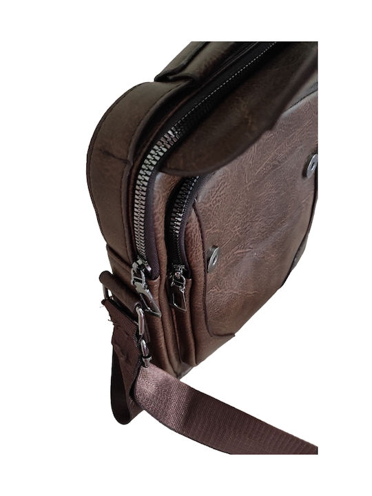 MEN'S CROSSBODY BAG DARK BROWN